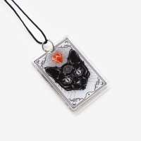 Брелок бусы для ключей &laquo;Черный кот&raquo;, 15 х 2.8 см