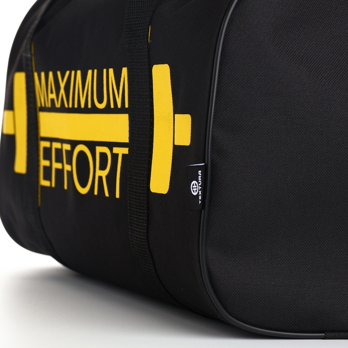 Сумка спортивная мужская, TEXTURA, маленький размер, цвет чёрный Сумка спортивная мужская, TEXTURA, маленький размер, цвет чёрный