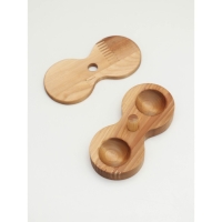 Набор для специй с крышкой Adelica, для соли и перца, пропитано маслом, 12,5&times;6&times;2,5 см, берёза