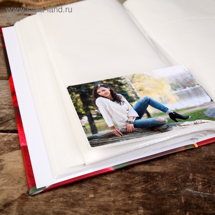 Фотоальбом на 300 фото 10х15 см "С любовью. Роза" 33,5х17,5 см