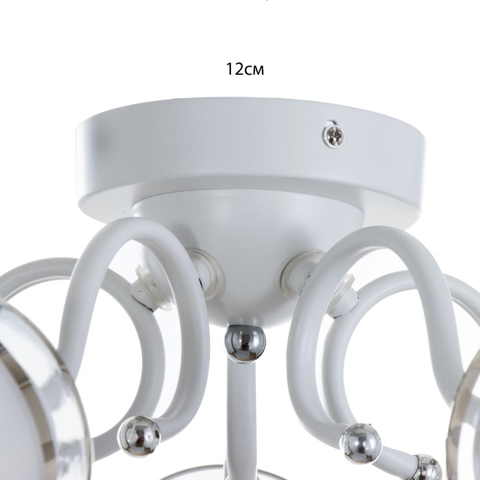 Люстра " Эмма" 5хЕ27 40Вт белый 51х51х25см BayerLux