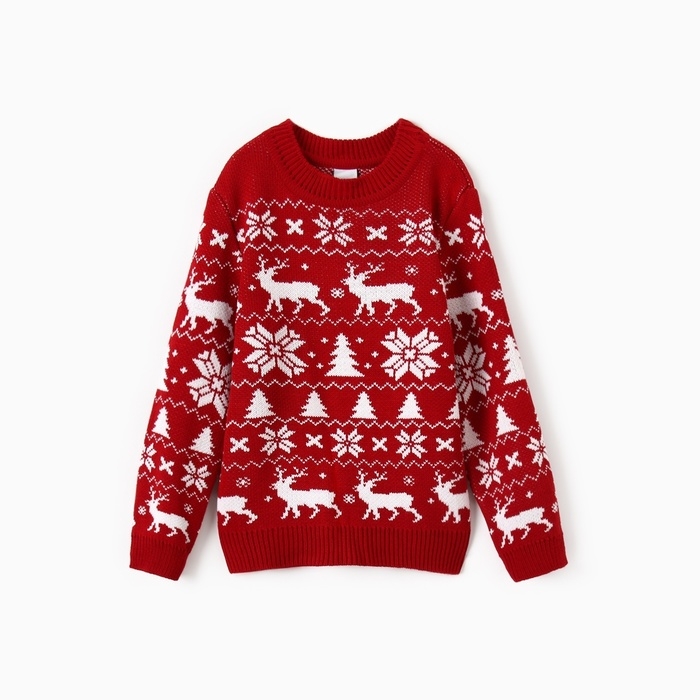 Джемпер вязаный детский KAFTAN "New Year" размер 30, (98-104 см)