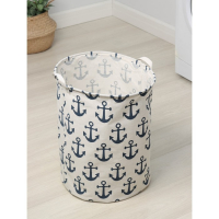 Корзина для белья Доляна &laquo;Якорь&raquo;, 40&times;40&times;48,5 см