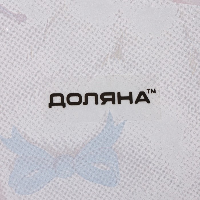 Подставка стеклянная под ложку Доляна &laquo;Цветочный зайка&raquo;, 27&times;12,5&times;2 см