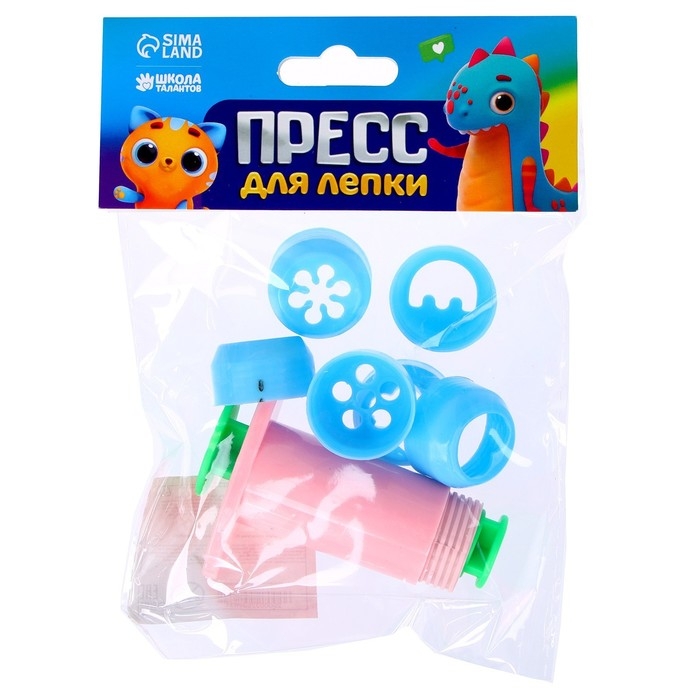 Пресс для лепки, 6 насадок Пресс для лепки, 6 насадок