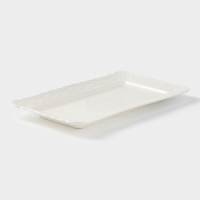 Блюдо керамическое сервировочное &laquo;Сьюзен&raquo;, 30&times;17 см, цвет белый