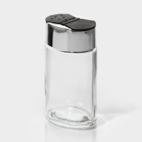 Солонка стеклянная Доляна &laquo;Классик&raquo;, 140 мл, 4&times;5&times;10,5 см