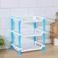 Этажерка настольная 3-х ярусная &laquo;Контраст&raquo;, 21,5&times;28,5 см, цвет голубой