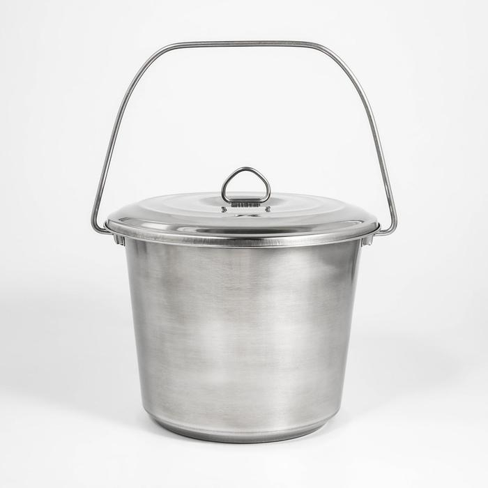 Ведро с крышкой, 7 л, мерная шкала, нержавеющая сталь Ведро с крышкой, 7 л, мерная шкала, нержавеющая сталь