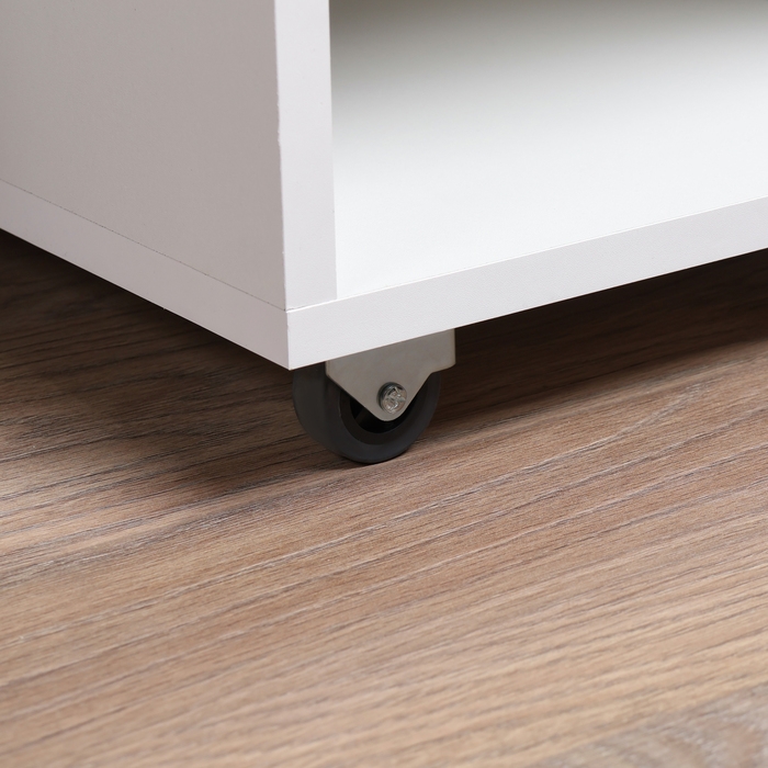 Стол-трансформер, 440(1400)х520х770, Белый/ Белый