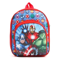 Рюкзак детский для мальчика с карманом, 23&times;19&times;6 см, Мстители