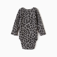 Боди с дл. рукавом Крошка Я Trendy grey, рост 74-80 см