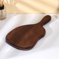 Доска разделочная для подачи с ручкой Adelica, 34&times;17&times;2 см, тёмный граб