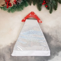 Колпак новогодний "Мерцание ночи" 28х35 см, серебро Колпак новогодний "Мерцание ночи" 28х35 см, серебро