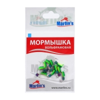 Мормышка вольфрам Marlin's Гвоздекубик, 2.5 мм, вес 0.7 г, зеленый, желтый + бензин, 10 шт Мормышка вольфрам Marlin's Гвоздекубик, 2.5 мм, вес 0.7 г, зеленый, желтый + бензин, 10 шт