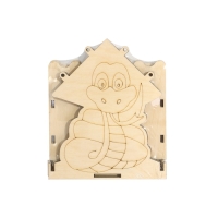 Кормушка из дерева своими руками, &laquo;Символ года Змей&raquo;, 18 &times; 16 &times; 15 см, МИКС, Greengo