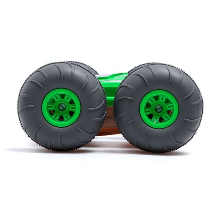 Машина-перевёртыш радиоуправляемая &laquo;Монстр&raquo;, работает от аккумулятора, цвет жёлтый