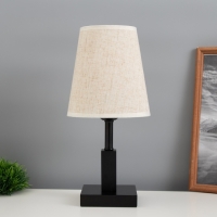Лампа настольная "Колд" 1х40Вт Е27 черный 16х16х34см Лампа настольная "Колд" 1х40Вт Е27 черный 16х16х34см