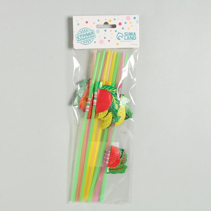 Трубочка для коктейля «Фрукты», набор 12 шт. Трубочка для коктейля «Фрукты», набор 12 шт.
