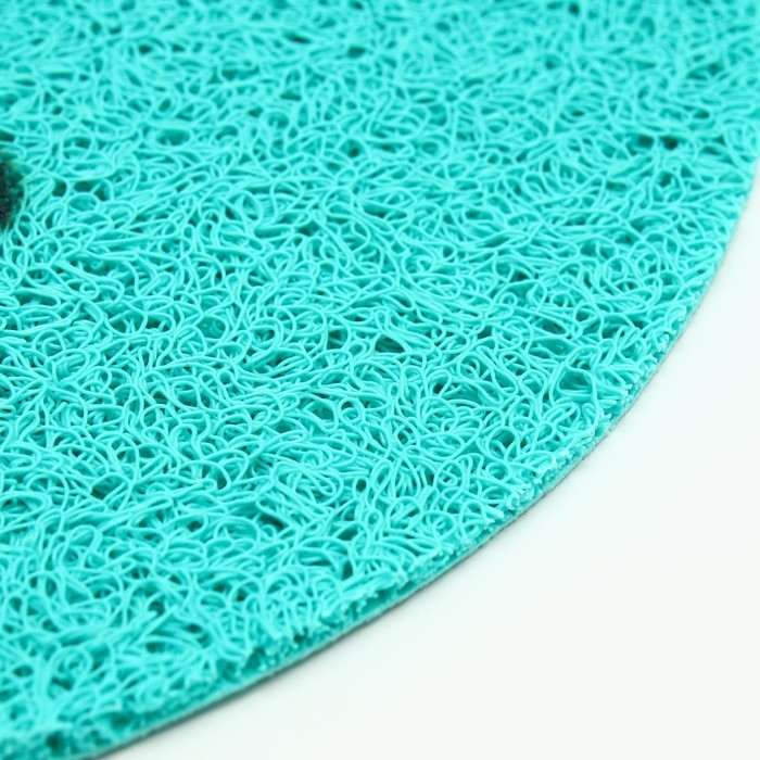 Коврик 2-в-1 под миску/туалет для животных Коврик 2-в-1 под миску/туалет для животных "Панда", 30 х 30 см, бирюзовая