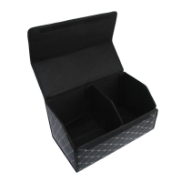 Органайзер саквояж в багажник автомобиля, 55×32×30 см, экокожа, черный с белой строчкой Органайзер саквояж в багажник автомобиля, 55×32×30 см, экокожа, черный с белой строчкой