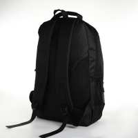 Рюкзак школьный из текстиля на молнии, 4 кармана, цвет чёрный/зелёный Рюкзак школьный из текстиля на молнии, 4 кармана, цвет чёрный/зелёный