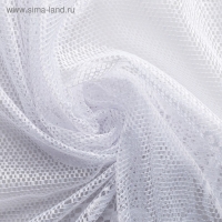 Тюль на кухню без шторной ленты, 200х165 см, цвет белый, 100% полиэстер Тюль на кухню без шторной ленты, 200х165 см, цвет белый, 100% полиэстер