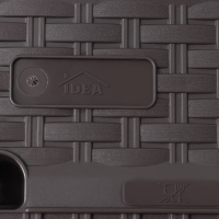 Ящик балконный &laquo;Ротанг&raquo;, 38,5 см, цвет коричневый