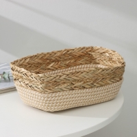 Корзина для хранения плетёная ручной работы Доляна &laquo;Рита&raquo;, 28&times;18&times;9 см, цвет коричневый