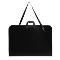 Папка для чертежей и рисунков A2, 600 x 425 х 30 мм, пластиковая, на молнии с трех сторон, с внутренним карманом, с внутренними удерживающими резинками на пряжке, с регулируемым ремнем через плечо, с пластиковыми ручками, чёрная Папка для чертежей и рисунков A2, 600 x 425 х 30 мм, пластиковая, на молнии с трех сторон, с внутренним карманом, с внутренними удерживающими резинками на пряжке, с регулируемым ремнем через плечо, с пластиковыми ручками, чёрная