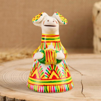 Филимоновская игрушка колокольчик «Собачка» Филимоновская игрушка колокольчик «Собачка»