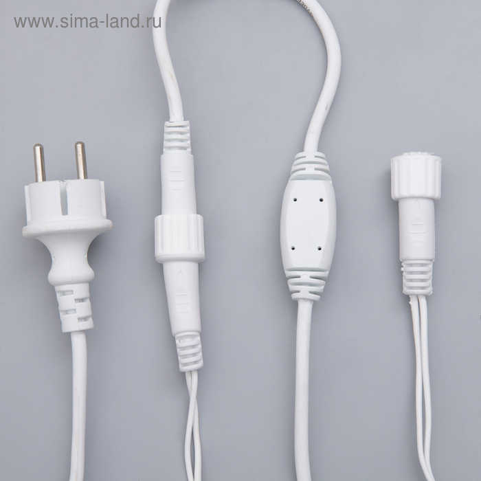 Гирлянда &laquo;Бахрома&raquo; 3 &times; 0.6 м, IP44, УМС, белая нить, 160 LED, свечение тёплое белое, мерцание белым, 220 В