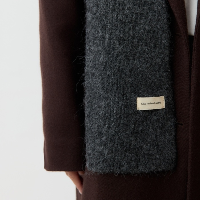 Шарф женский MIST, серый 16*160&plusmn;5 см