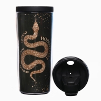 Новый год. Термостакан со вставкой новогодний &laquo;Новый год принесет много удачи&raquo;, 350 мл