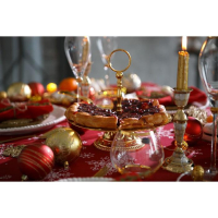 Скатерть "Доляна" Белые снежинки 180х149+/- 3см, 100% хлопок, 164 г/м2