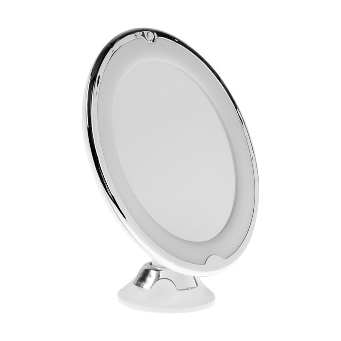 Зеркало Luazon KZ- 13, подсветка, настенное, 18 диодов, 3 режима свечения, от батареек 3*ААА