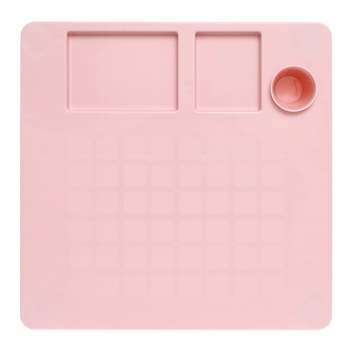 Детский стол с подстаканником, цвет розовый