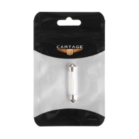 Автолампа светодиодная C5W, 12 В, 2 СОВ, 41 мм, 2.5 Вт, свет белый