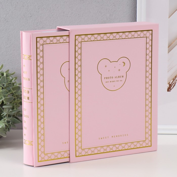 Фотоальбом на 200 фото 10х15 см "Медвежонок" МИКС 5,5х20,8х26,5 см