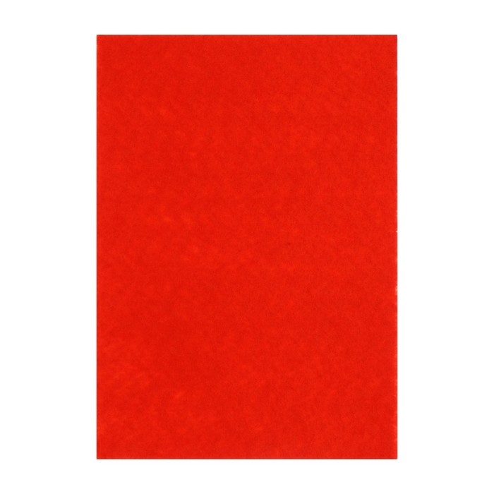 Фетр цветной набор, толщина-1 мм, формат А4, мягкий, 10 листов, 10 цветов, солнечные цвета