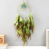 Ловец снов d=15,5 и 7 см "Деревце из камней" зеленый 60х15,5х0,7 см Ловец снов d=15,5 и 7 см "Деревце из камней" зеленый 60х15,5х0,7 см