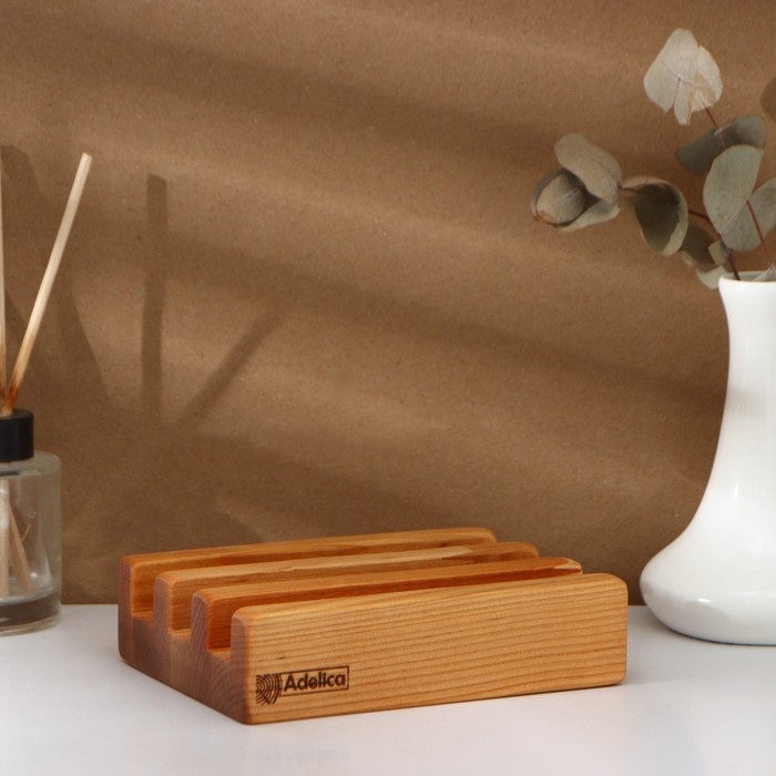 Набор разделочных досок на подставке Adelica, 3 шт: 38&times;18, 30&times;18, 22&times;18 см, берёза