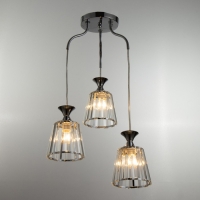 Люстра BayerLux "Дейбен" 3хЕ27 40Вт серебро 35х35х65 см Люстра BayerLux "Дейбен" 3хЕ27 40Вт серебро 35х35х65 см