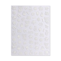 Новый год! Наклейки для ногтей &laquo;Зимние сладости&raquo;, цвет белый