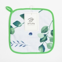 Прихватка "Этель" Eucalyptus 19х19см,100% хлопок, саржа 190 гр/м2 Прихватка "Этель" Eucalyptus 19х19см,100% хлопок, саржа 190 гр/м2