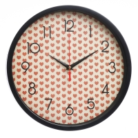 Часы настенные "Сердечки", d-30 см, плавный ход Часы настенные "Сердечки", d-30 см, плавный ход