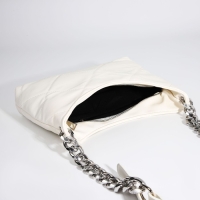 Сумка-багет на молнии, цвет белый Сумка-багет на молнии, цвет белый