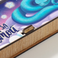 Новогодняя шкатулка "Следуй за мечтой" 17х8,5х3,5 см Новогодняя шкатулка "Следуй за мечтой" 17х8,5х3,5 см