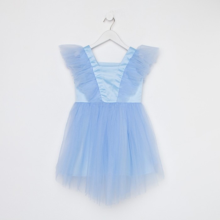 Платье нарядное детское KAFTAN, размер 28 (86-92 см), голубой