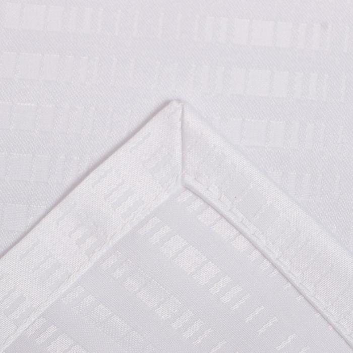 Скатерть Этель Shine 150*220 +/-3см, цв.белый, пл. 192 г/м2, хл с ВГМО Скатерть Этель Shine 150*220 +/-3см, цв.белый, пл. 192 г/м2, хл с ВГМО